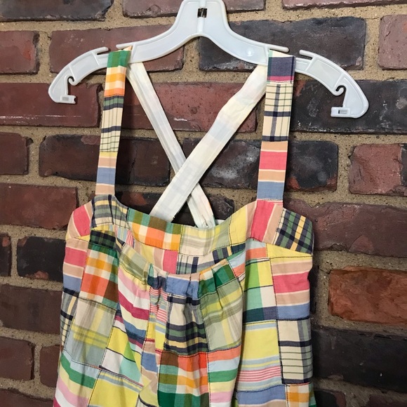 J CREW madras patchwork top size 4 - Picture 2 of 2